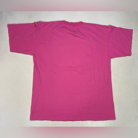 VINTAGE Bear Flower Graphic T-shirt Women XL Pink Short Sleeve - Picture 4 of 7